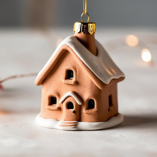 Tiny Gingerbread Village Ornaments