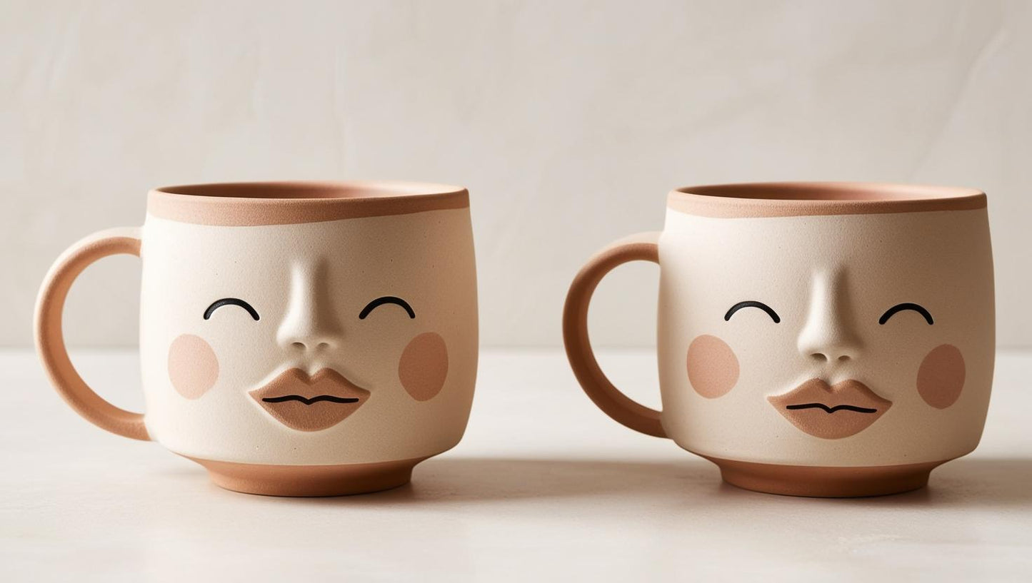 Valentines: Kissy Face Mugs