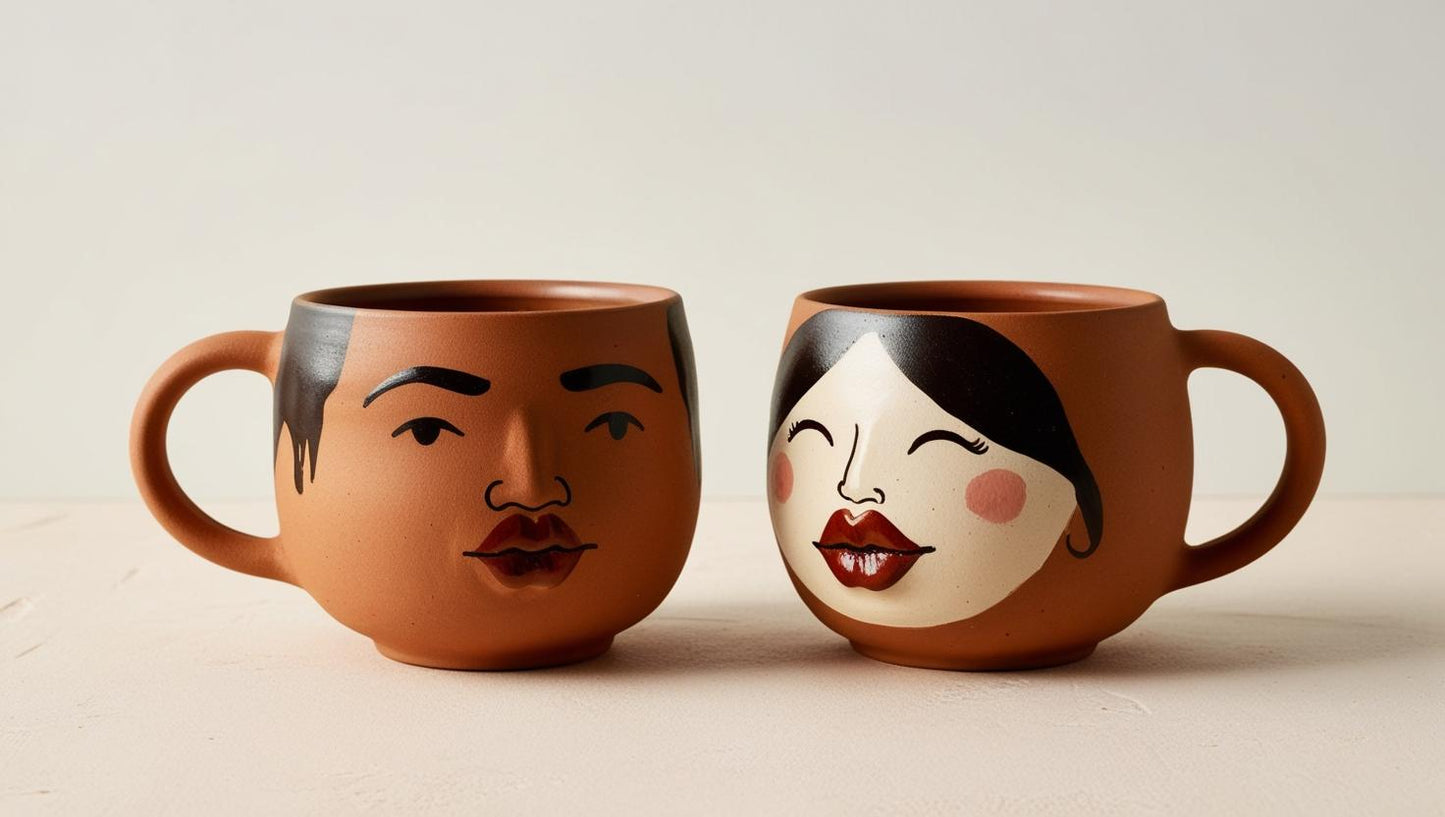 Valentines: Kissy Face Mugs